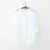 4af176d79708e7b34d66a46806d01009.webp Korean Style Women Ladies Loose Linen 3 4 Sleeve Shirt Blouse Baju Baju Wanita Lengan Panjang