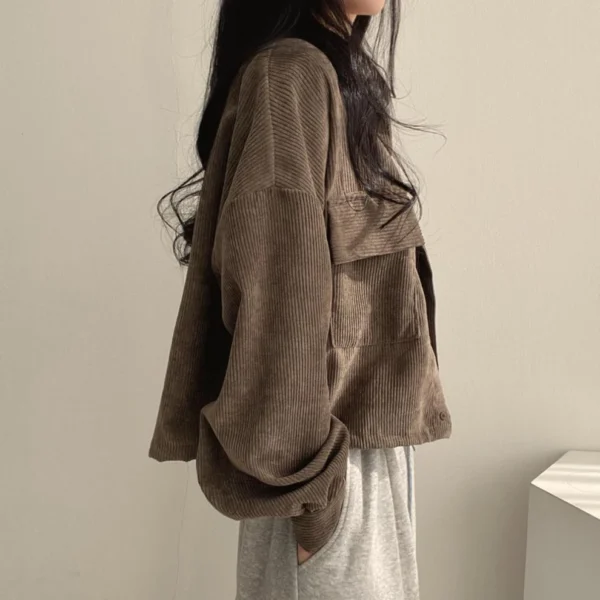 4faaaaffc5cdae100f929c372f675fe2.webp Korean Style Women Ladies Loose Long Sleeve Shirt Blouse Baju Baju Wanita Lengan Panjang