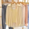 9b18008dbd051ecf2772ff6c11d83de7.webp Korean Style Women Ladies Loose Long Sleeve Shirt Blouse Baju Baju Wanita Lengan Panjang