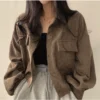 e08db3ac71d7474fe20e22ab75a6b8ce.webp Korean Style Women Ladies Loose Long Sleeve Shirt Blouse Baju Baju Wanita Lengan Panjang