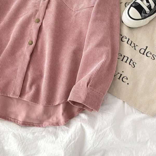 korean style women ladies loose long sleeve shirt blouse baju baju wanita lengan panjang