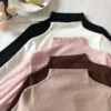 my-11134201-23020-twwcl1891ynvcd.webp korean style women ladies long sleeve high neck top shirt blouse baju wanita inner wear t shirt elastic tops