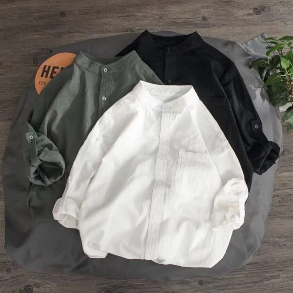 Korean Style Women Ladies Loose Long Sleeve Shirt Blouse   Knit Vest 2pcs Set Casual Wear Baju Baju Wanita Lengan Panjang